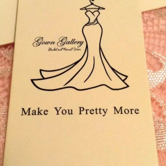 Wedding Gown Gallery Womans size 10 Wedding Dress peach lace top NWT Bride - Picture 7 of 10